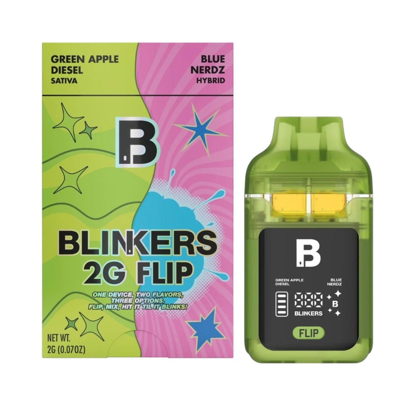 Blinkers Flip Dual Chamber Disposable 2G - Sinz's HempBlinkers