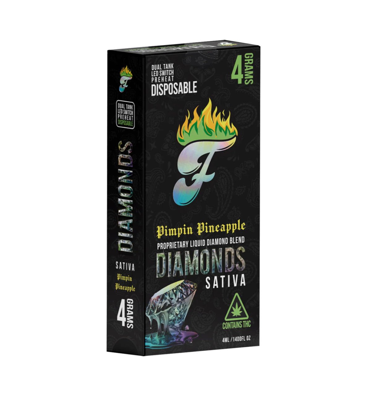 Fuego Liquid Diamond Disposable Vape 4g - Sinz's HempFuego