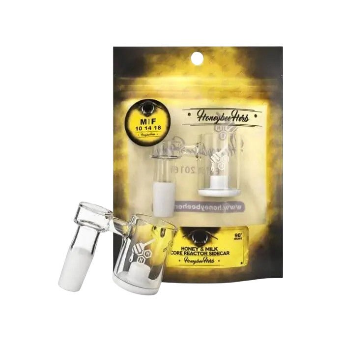Honeybee Herb 90 Degree Reactor Sidecar Quartz Nail - Sinz's HempHoneybee Herb