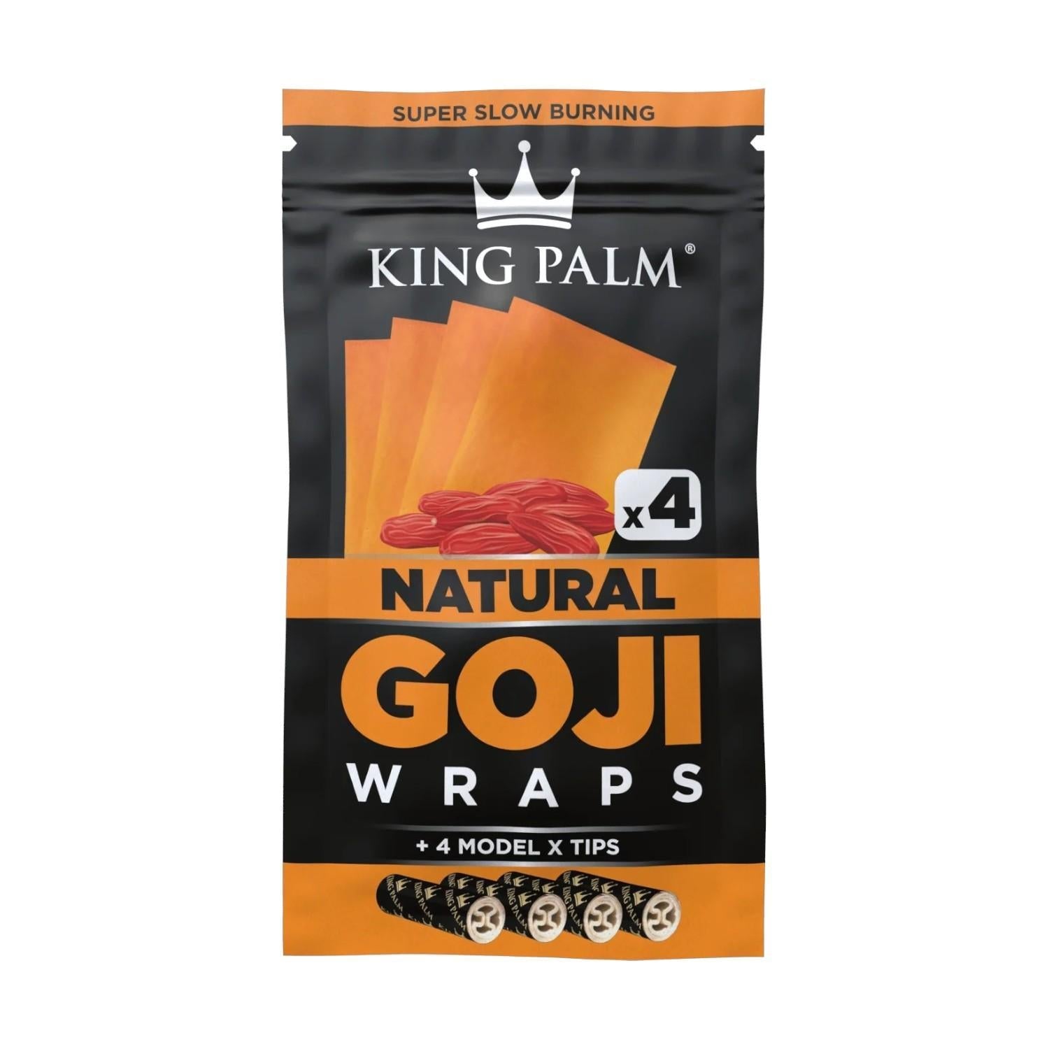 King Palm Natural Goji Wraps | 4pk - Sinz's HempKing Palm