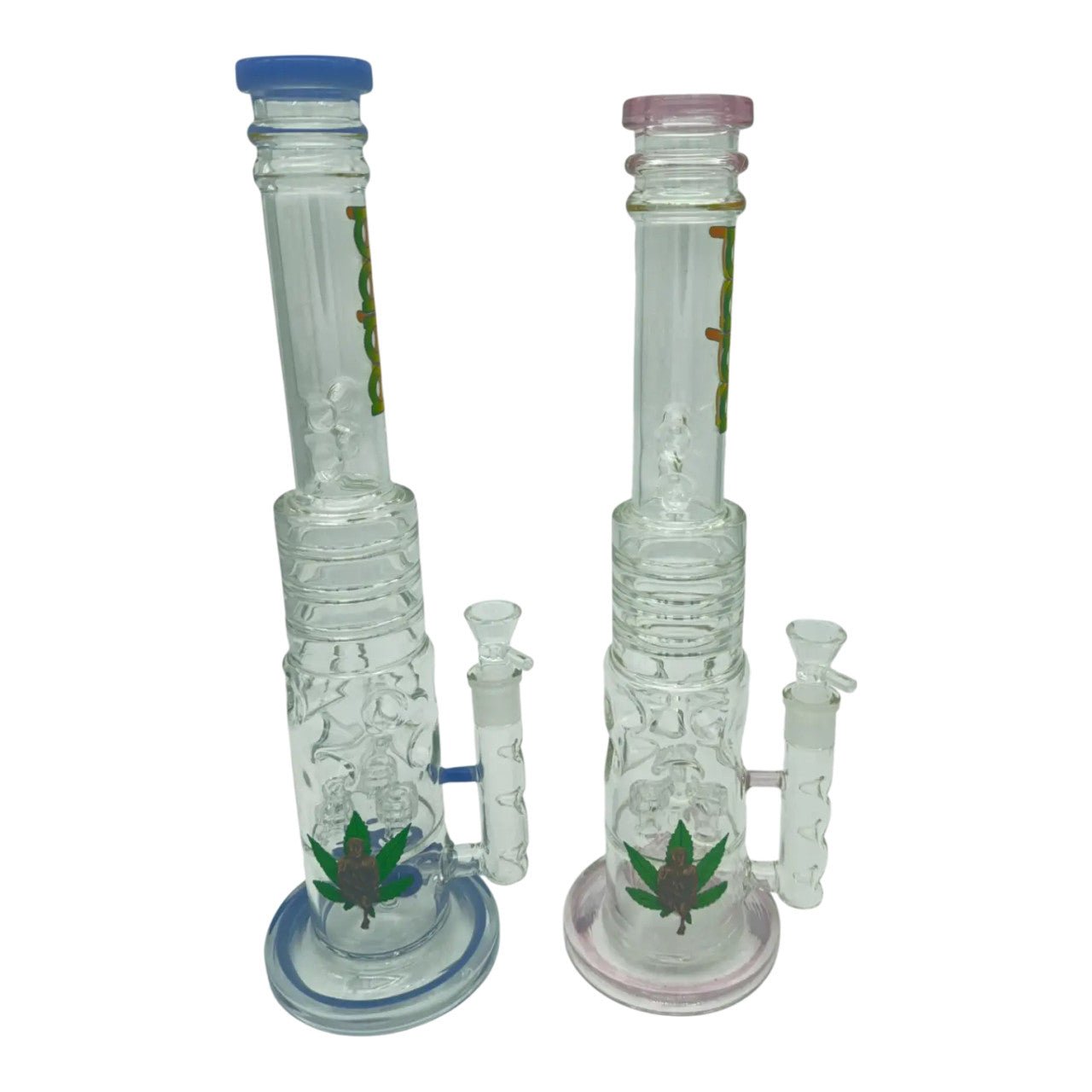 "The Crystal Spire" Dual - Percolator Glass Ice Bong - Sinz's HempBABA